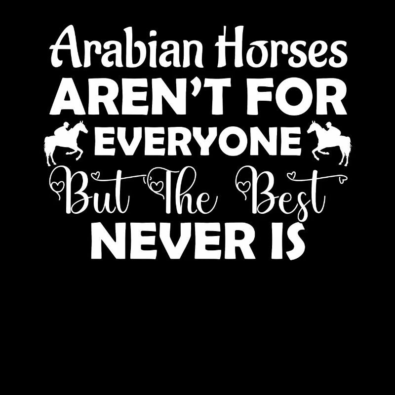 Les chevaux arabes ne conviennent pas à tout le monde, mais