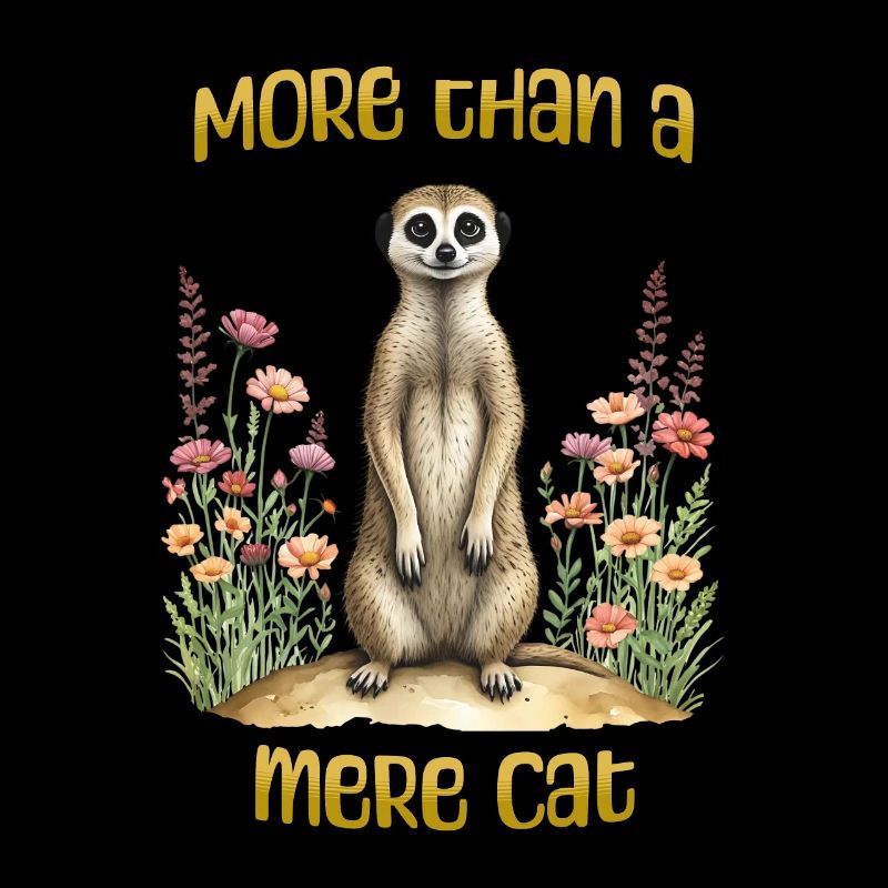 Plus qu’un simple chat, drôle de design de t-shirt