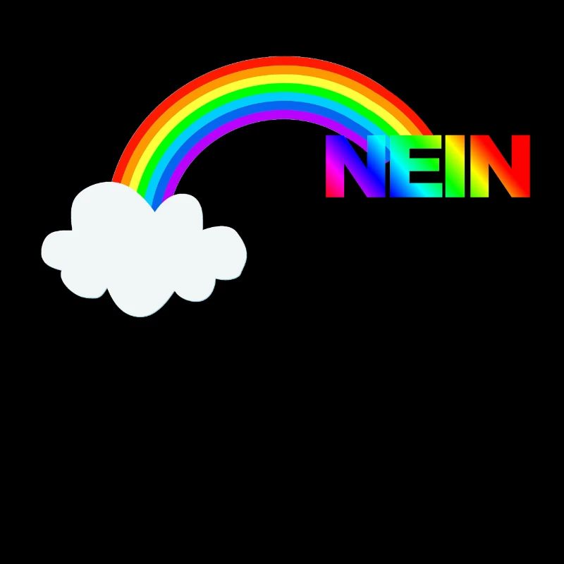 Image drôle d'arc-en-ciel non