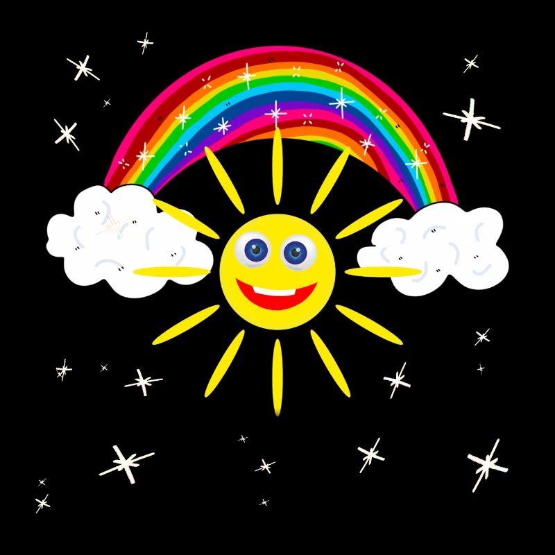 Regenbogen Lachende Sonne Geschenk