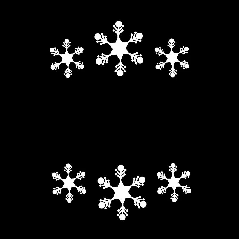 Winter Christmas Snowflake Frame