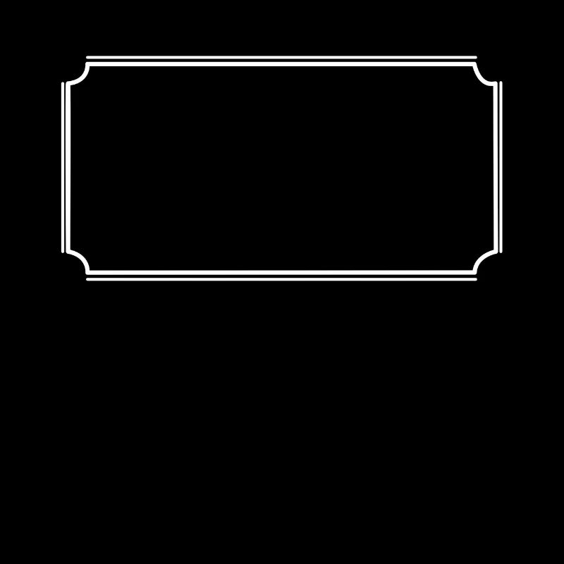 Angular frame in white basic text