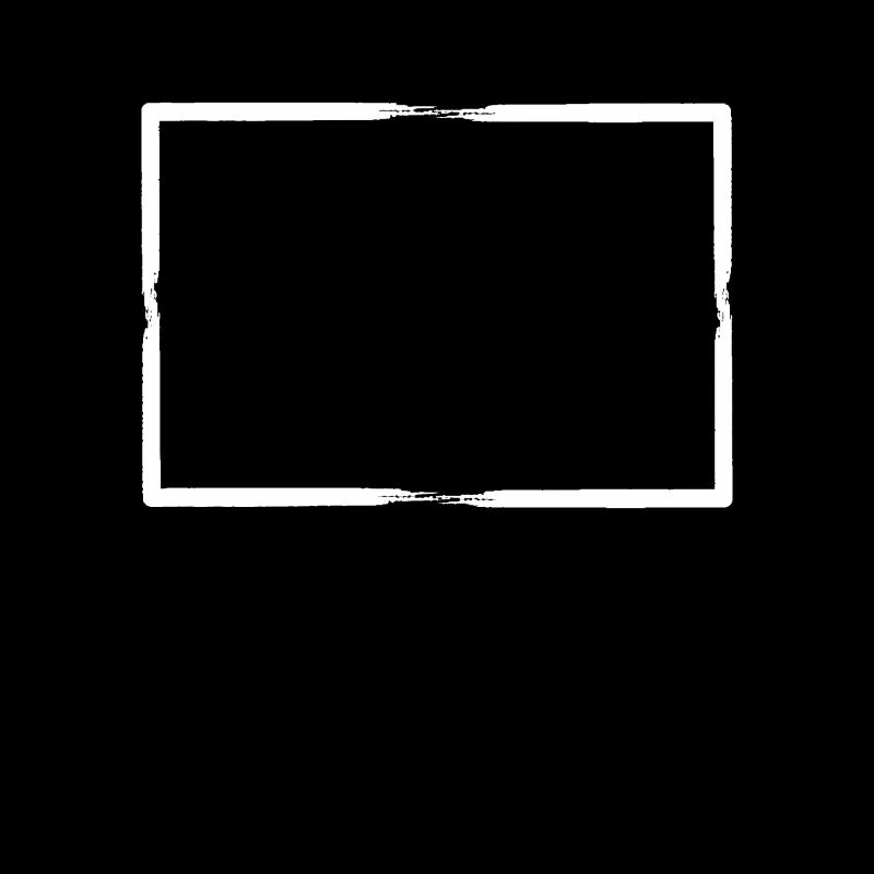 White brush strokes Rectangular frame
