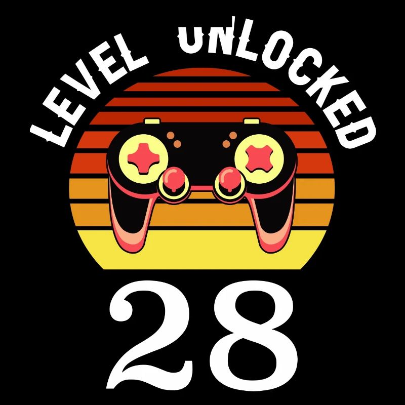 Niveau 28 débloqué 28 Anniversaire 28 ans