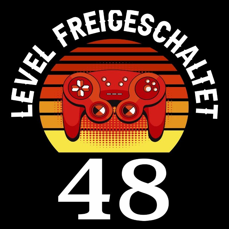 Level 48 Unlocked 48 Birthday 48 years old