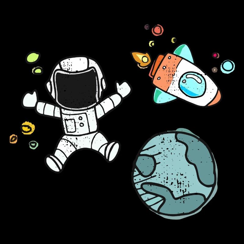 Astronaute globe terrestre dans l'espace