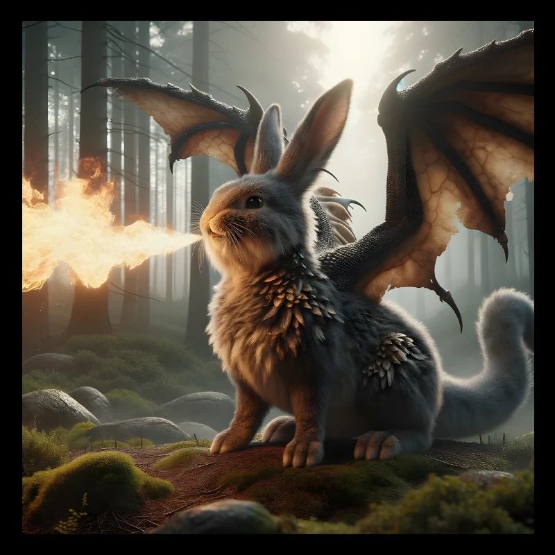 Fire Breathing Bunny Dragon #06