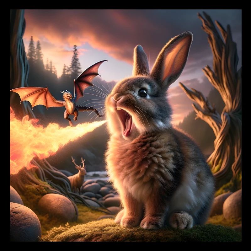Fire Breathing Bunny Dragon #26