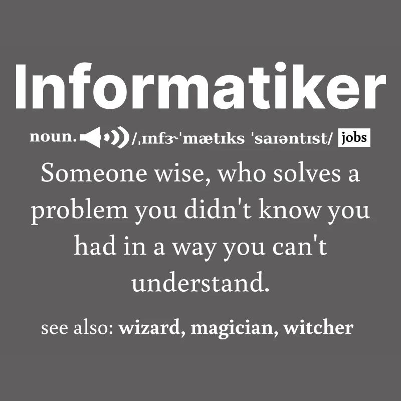 IT Informatik Informatiker Computerarbeit Geschenk