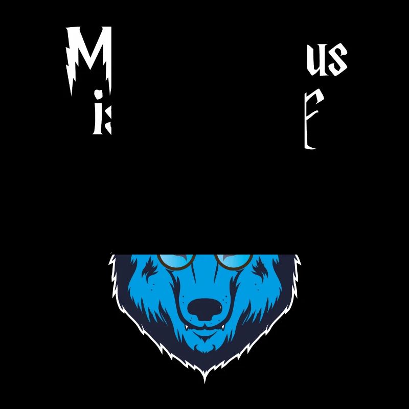 Mon patronus est un cadeau Wolf Wolf Wizad Blue Wolf