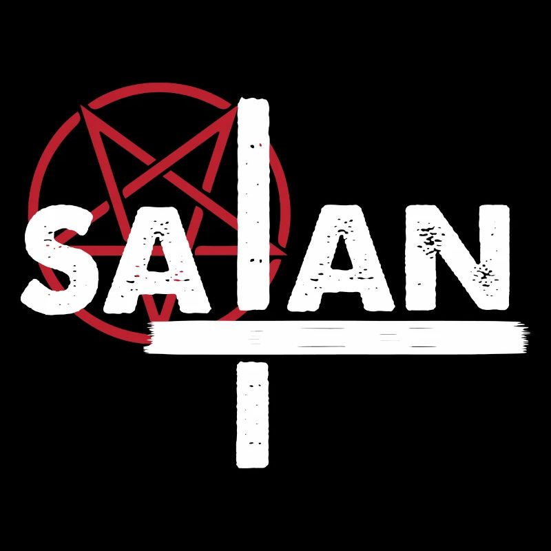 Satan Teufel Gothik Dämon Pentagramm Satanic Hexe