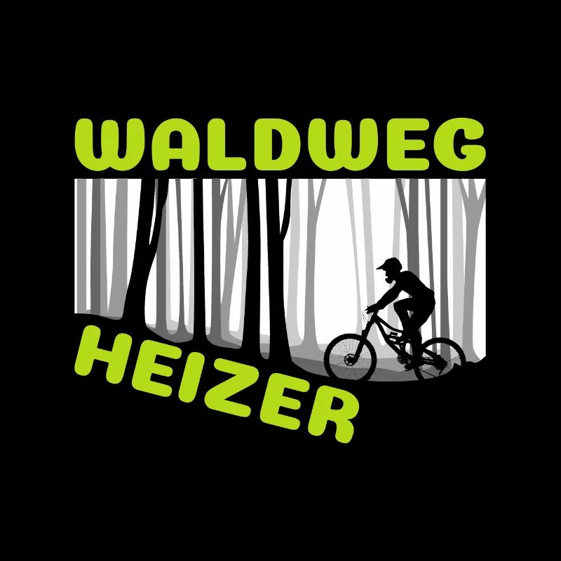 Chauffeur de sentier forestier VTT et coureur de descente