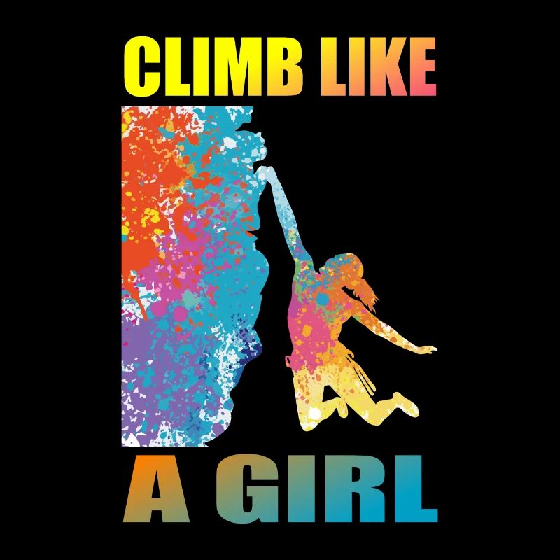 Grimper comme une fille Escalade de filles et grimpeurs