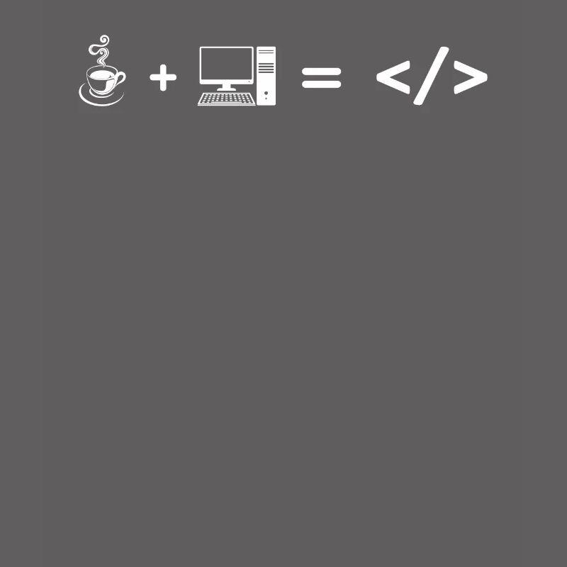 Coffee + computer = coding