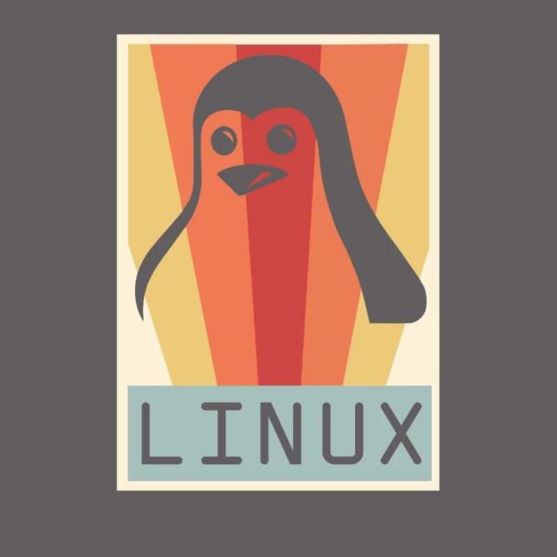 Geek Linux Pingouin PC Nerd IT Expert