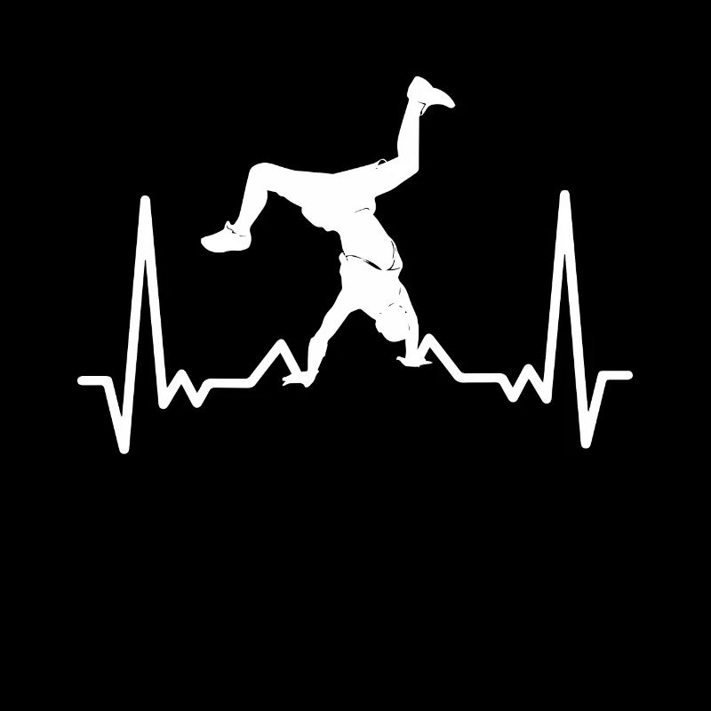Breakdancing heartbeat breakdancer