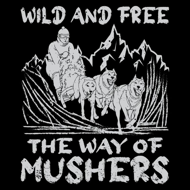 Alaska Mushing Hundeschlittenfahrer Huskies