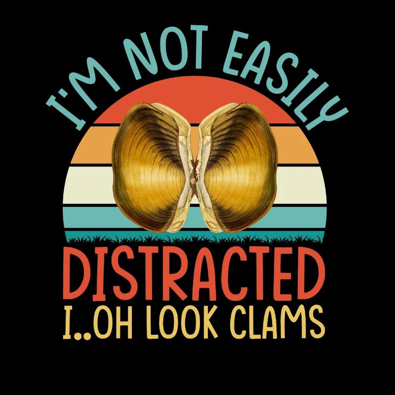 Clam Clamming Seafood Digger Shell Design