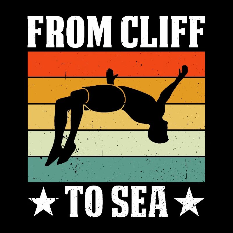 Diver Diving Cliff Diver