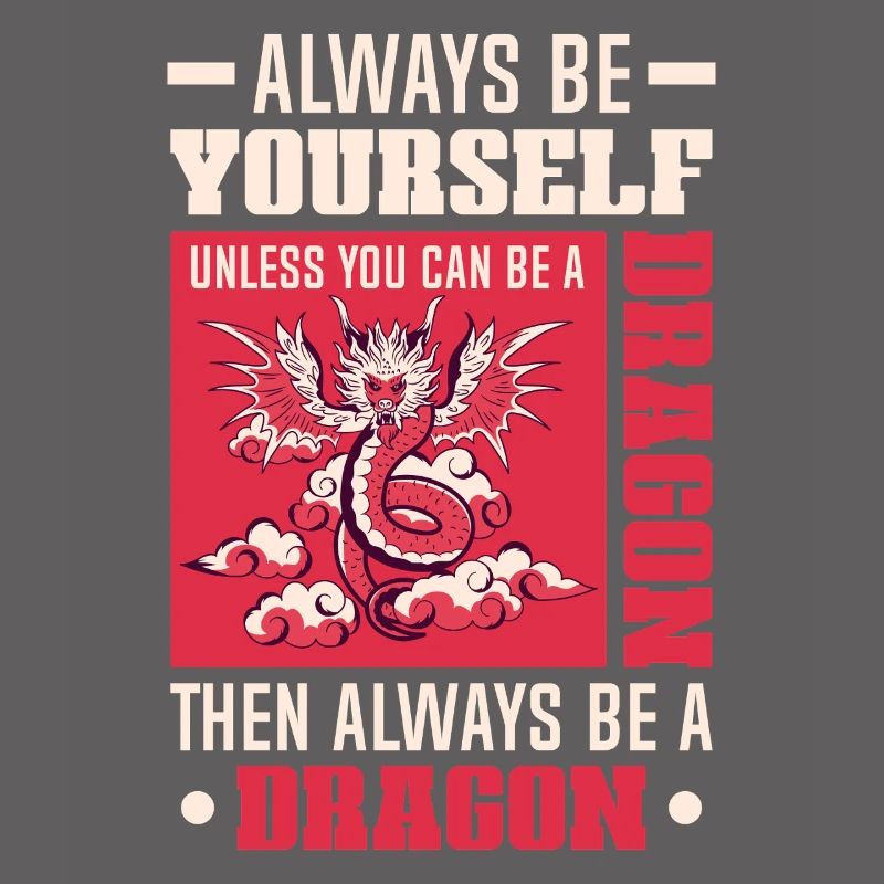 Drachen Drachendesign Sei immer du selbst