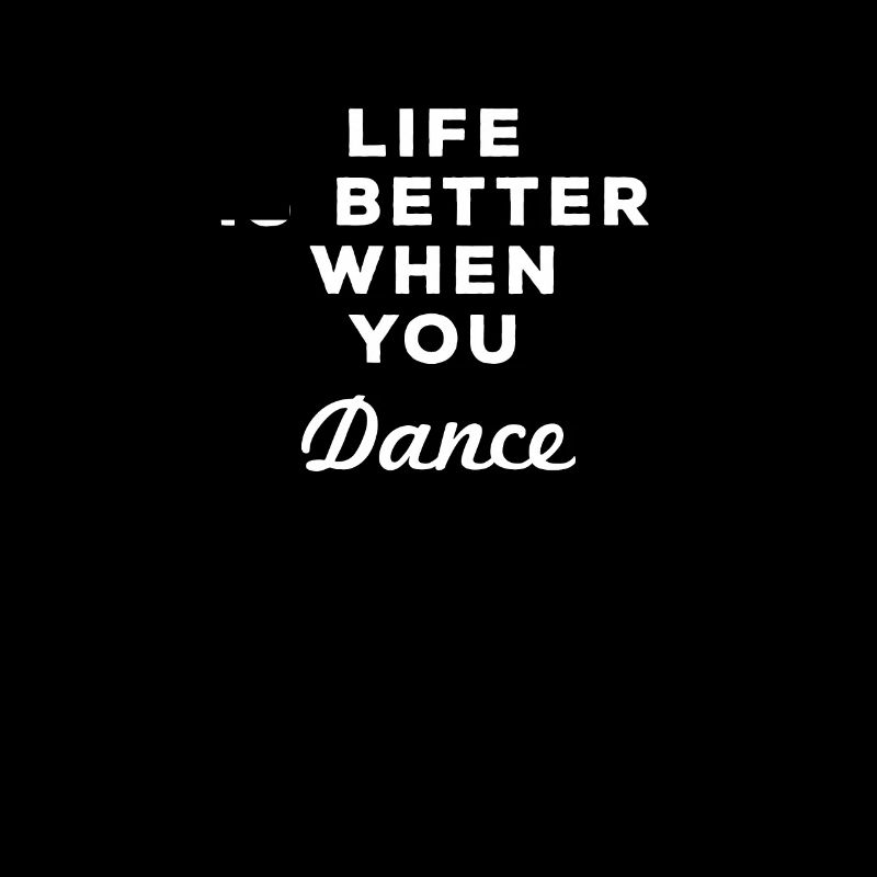 La vie est meilleure quand on danse Danseuse Disco Tango