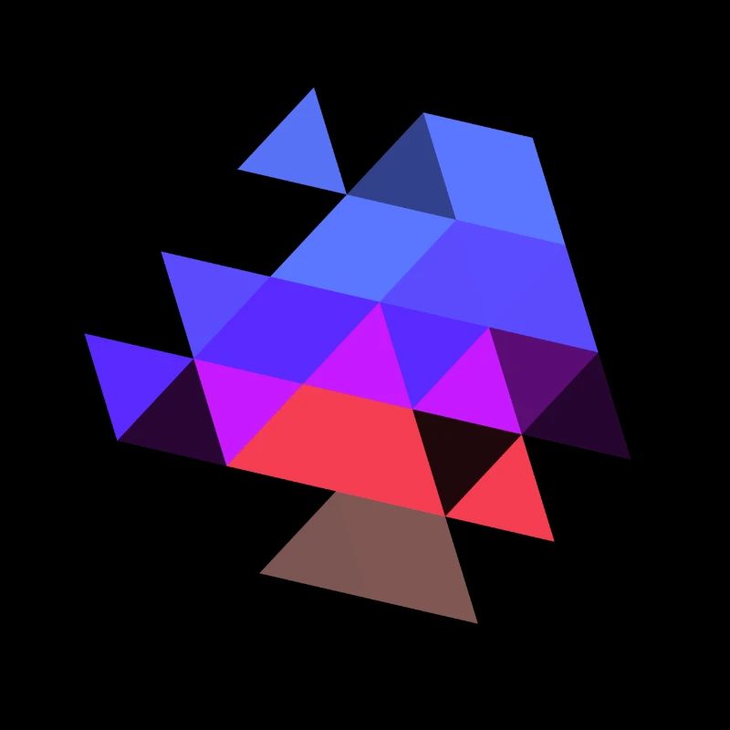 triangle symbol pattern colors purple symbol