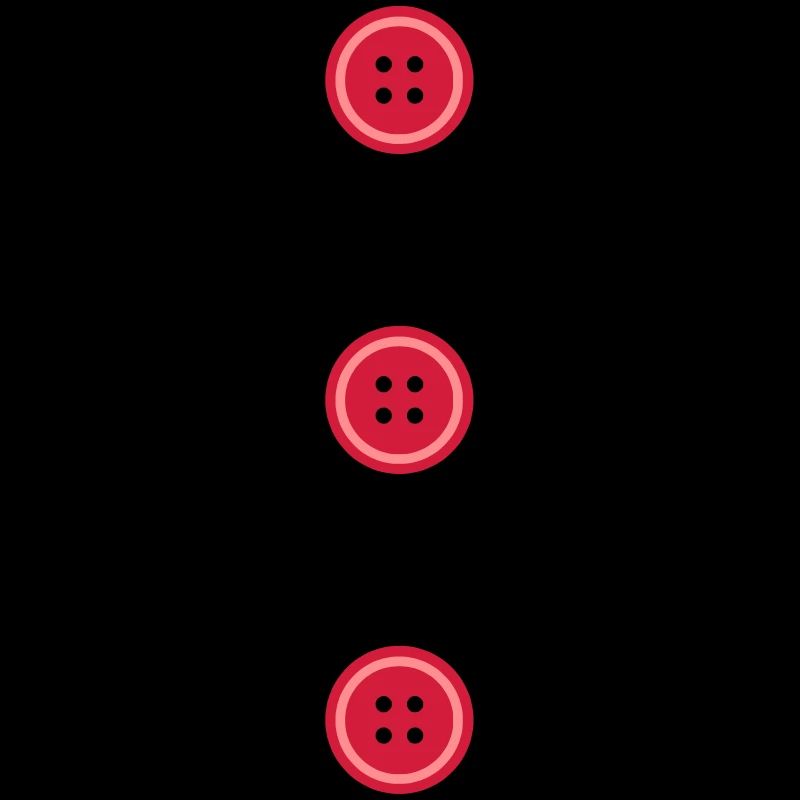 Rangée de boutons composée de trois boutons