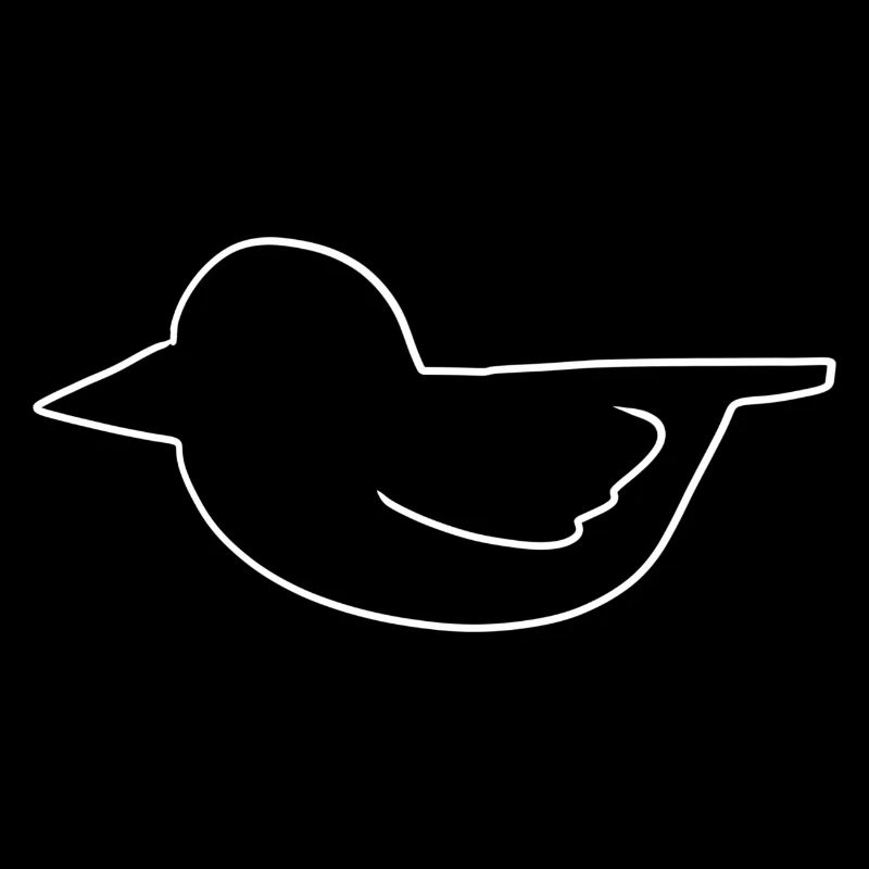 Icône d’animal volant oiseau canard