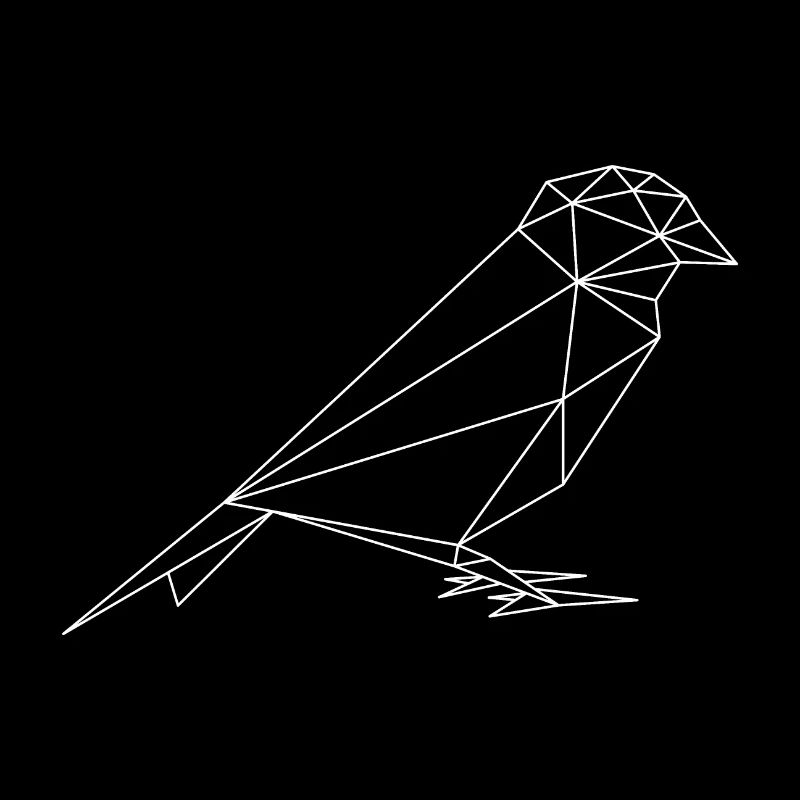 Hipster Vogel Formen geometrisch