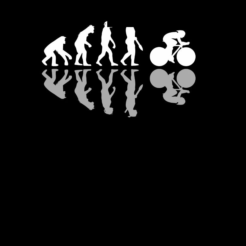 Evolution Rennrad Schatten Fahrrad Biker Geschenk