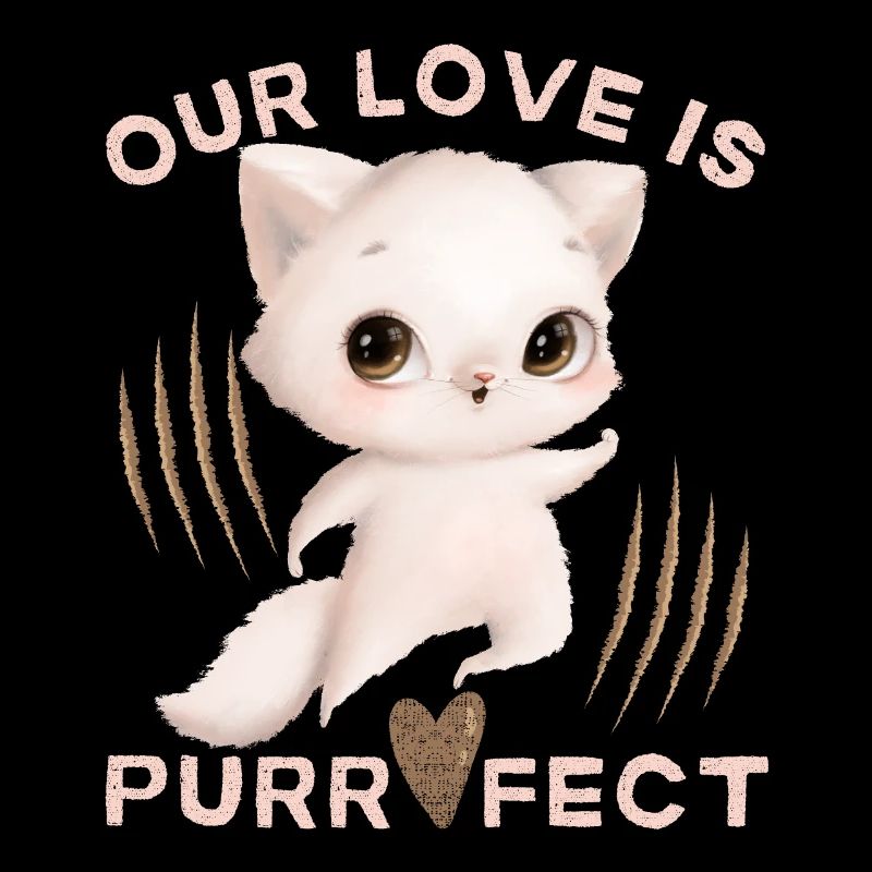 Chat de la Saint-Valentin Saint-Valentin Amour Drôle Dire