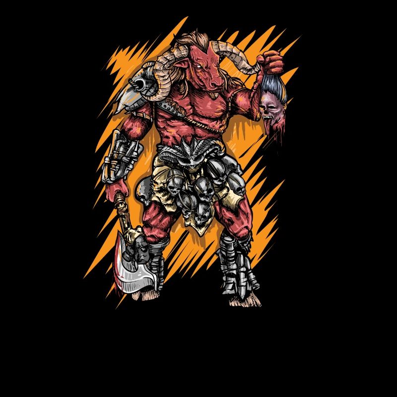 Minotaur I Mythical creature ancient Greece motif