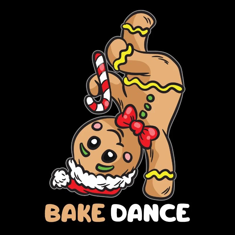 Bake Dance Gingerbread Man Breakdance Noël