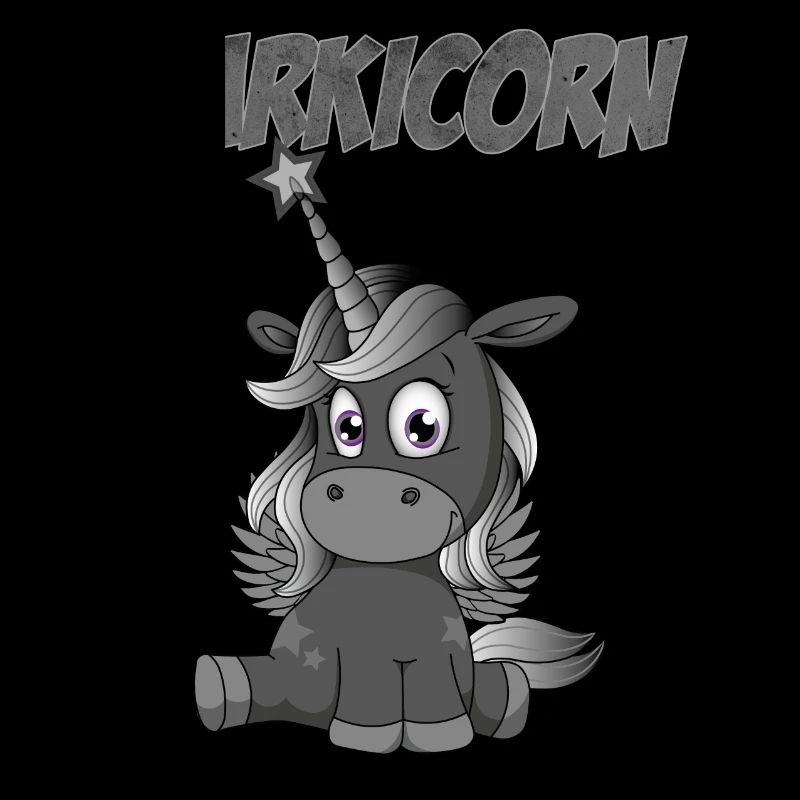 Darkicorn | Dunkles Einhorn Gothic Geschenkidee