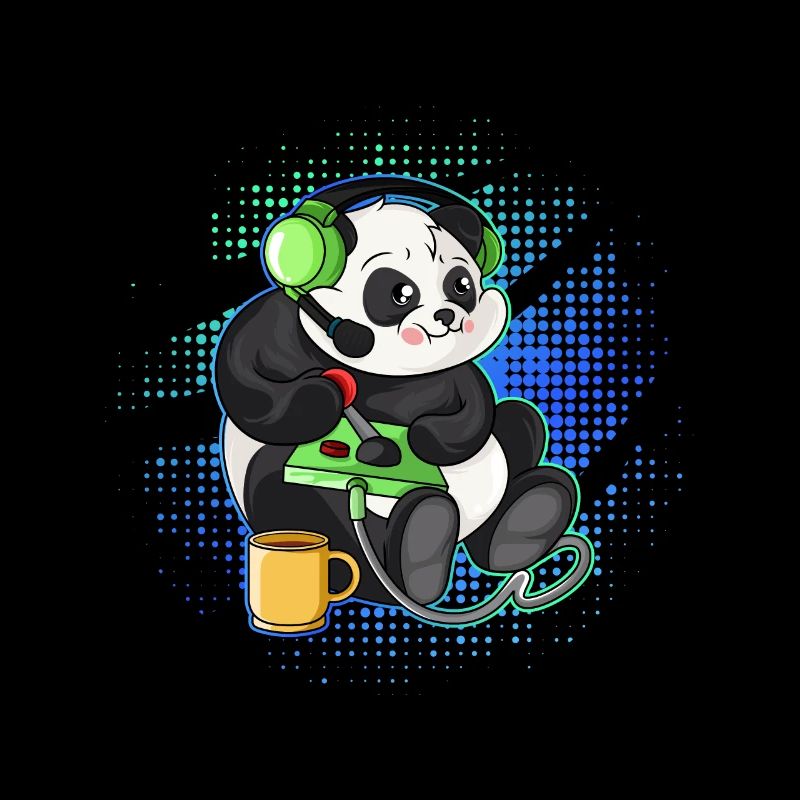 Panda Gaming Controller Gamer PC Geschenkidee