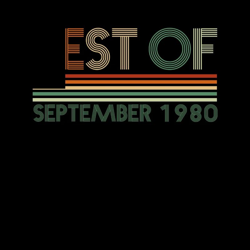 41. Geburtstag Geschenk September 1980
