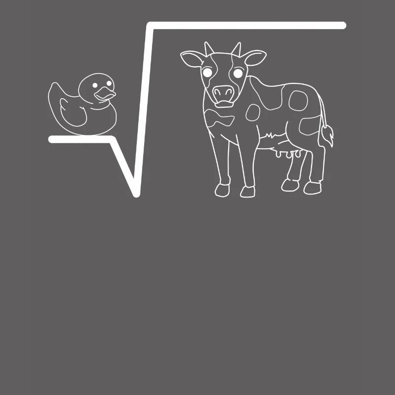 Duck Root Cow Math Jeu De Mots Math Math