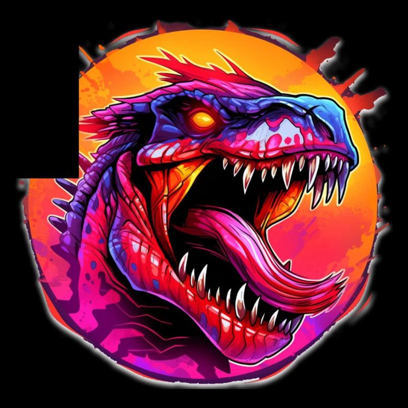 Dino T-Rex Design Comic