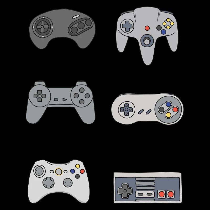 Gaming retro controller nerd vintage gift