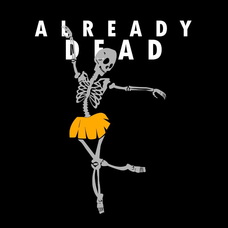 creepy skeleton saying - dancing skeleton