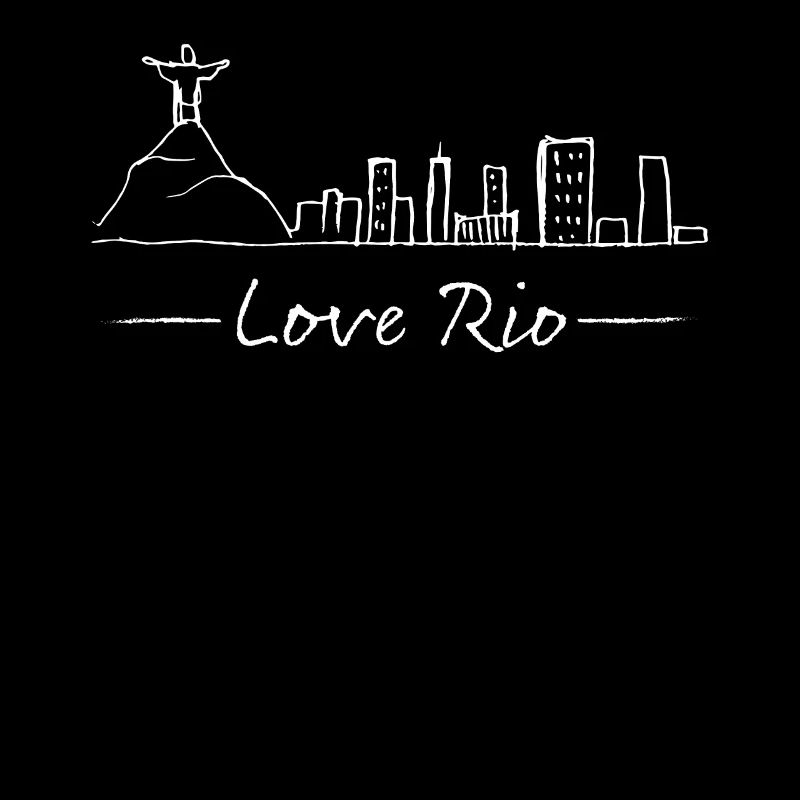 Rio Skyline Silhouette Städtetrip Brasilien