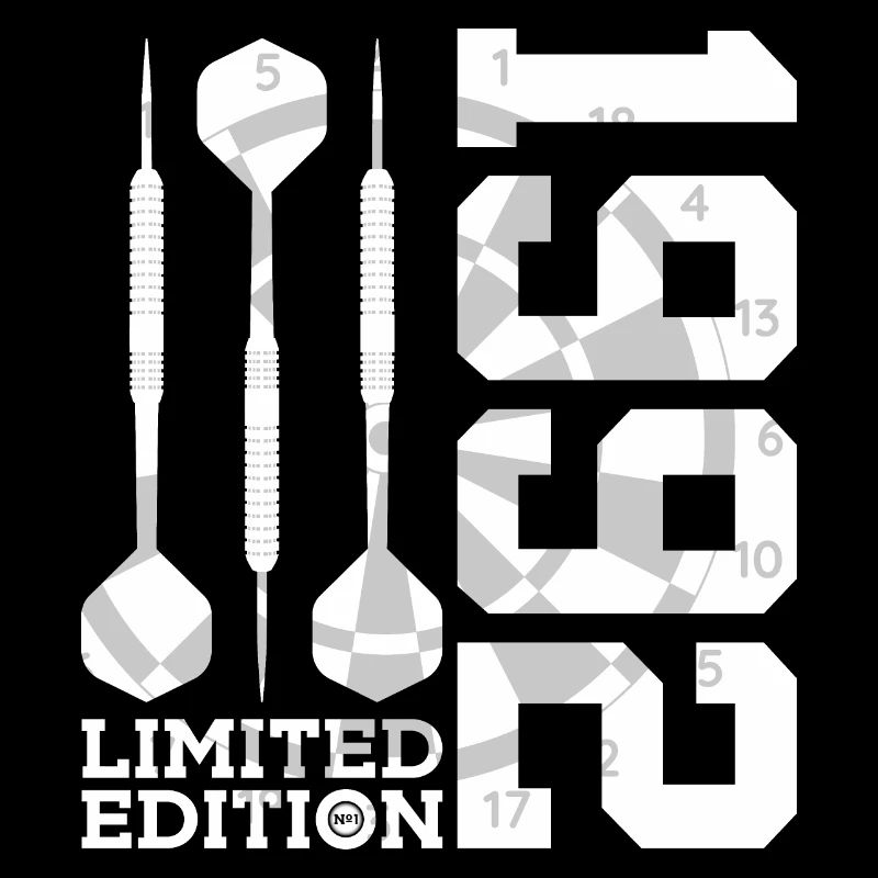 LIMITED EDITION 1992 DARTS 34. GEBURTSTAG