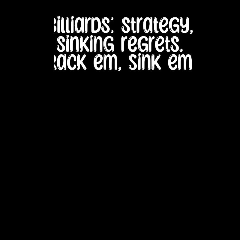 Billard - Billiards: strategy, sinking regrets.