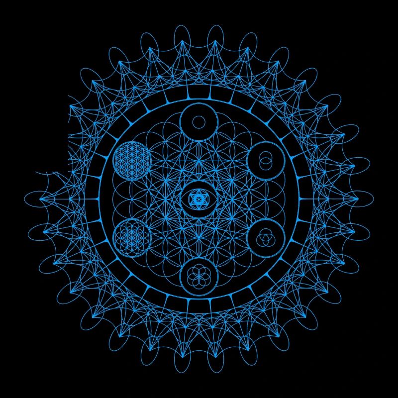 Metatrons Flower Sacred Eye Geometric Evolution