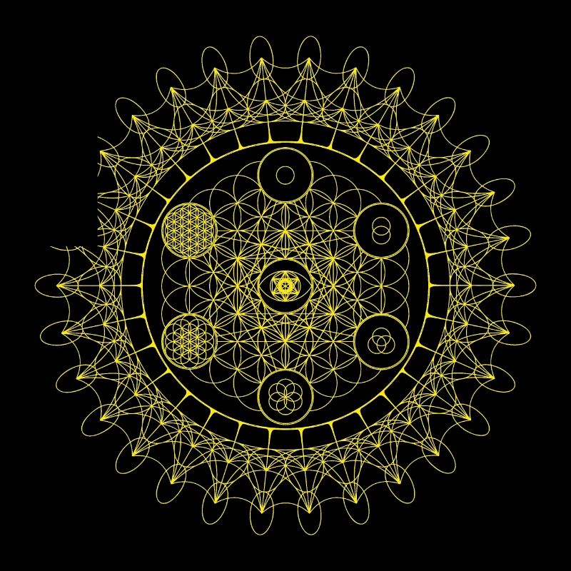 Metatrons Flower Sacred Eye Geometric Evolution