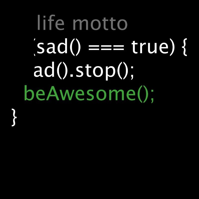 Informatique Nerd Geek programmeur lebensmotto