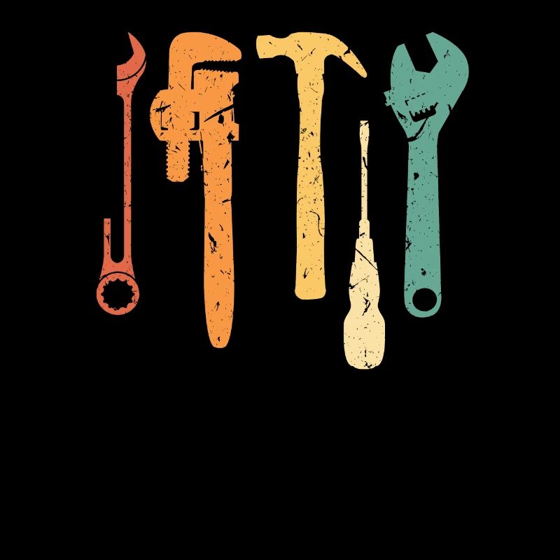 Mechaniker Vintage Retro Tools Fix Stuff