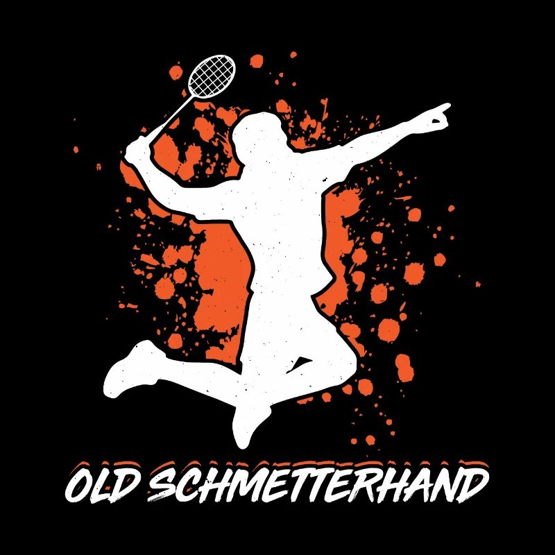 Old Schmetterhand Badminton Geschenk