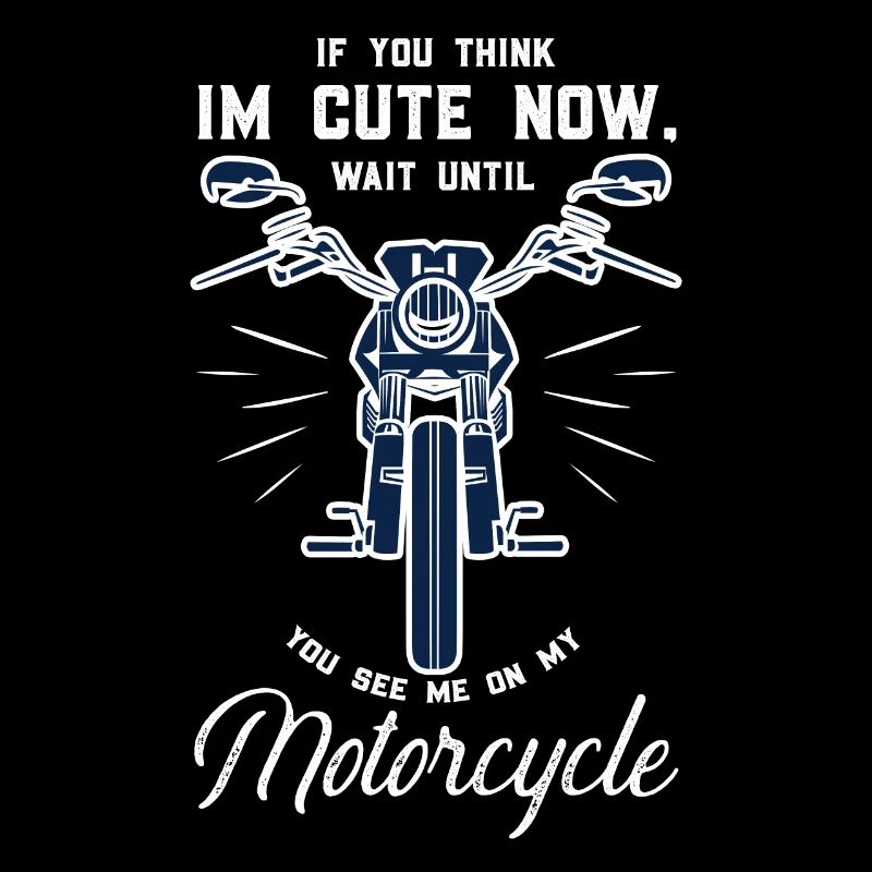 Old School Biker Chopper Motorradfahrer