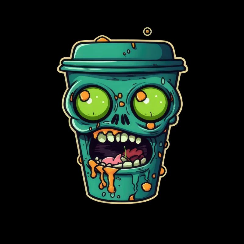 Halloween coffee mug - creepy coffee mug